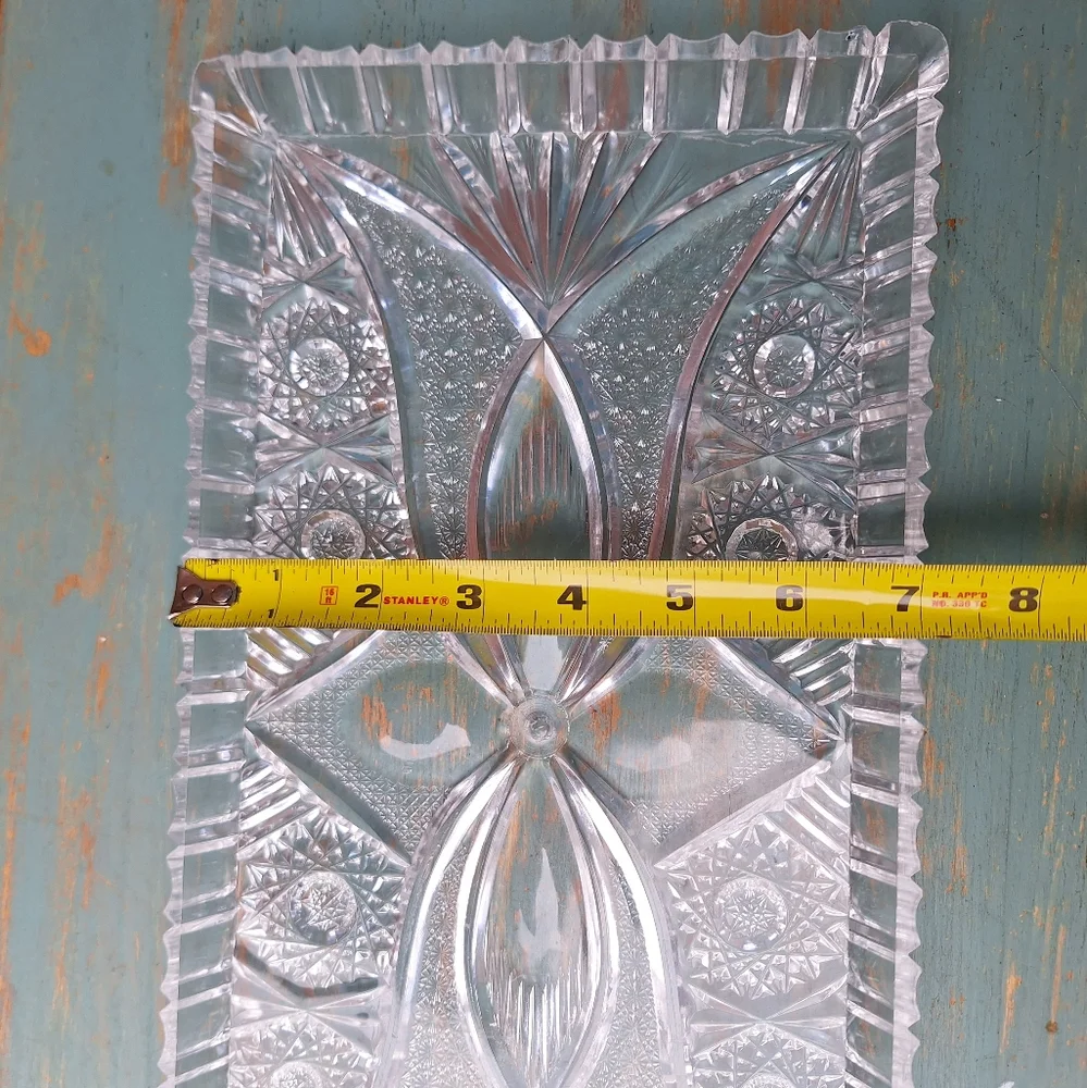 Vintage Lucite Tray MCM Vanity Platter Mid Century Modern Clear Acrylic Plastic - Picture 9 of 16
